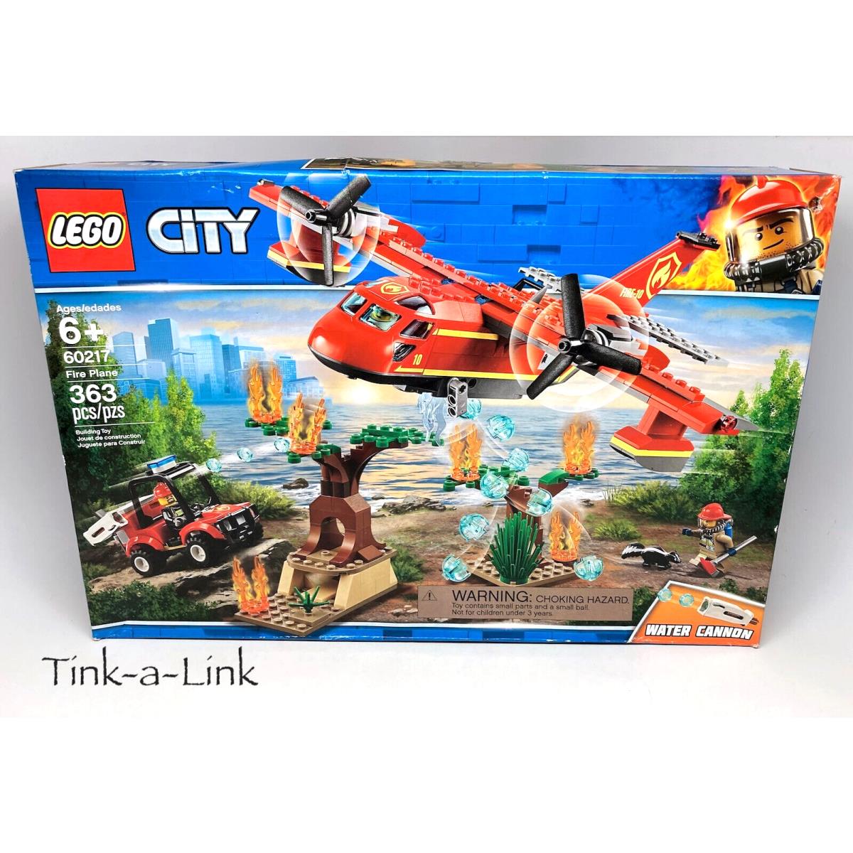 Lego 60217 Fire Plane City Set Airplane Trees Fireman Firewoman
