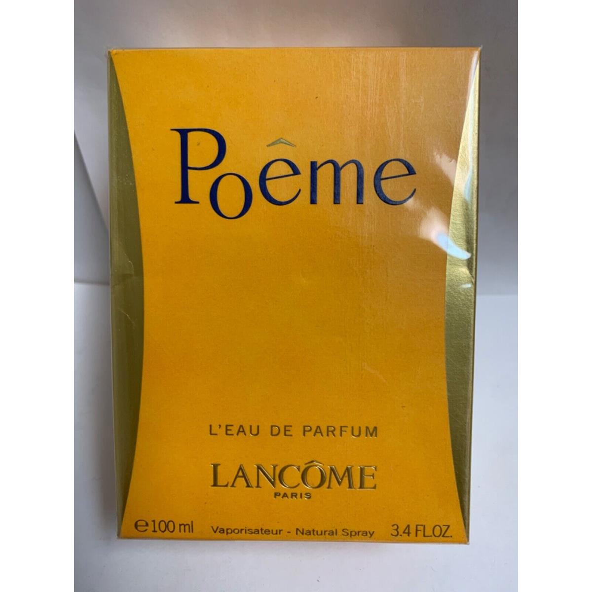 Poeme By Lancome L`eau De Parfum Spray 3.4 Fl oz 100 ml