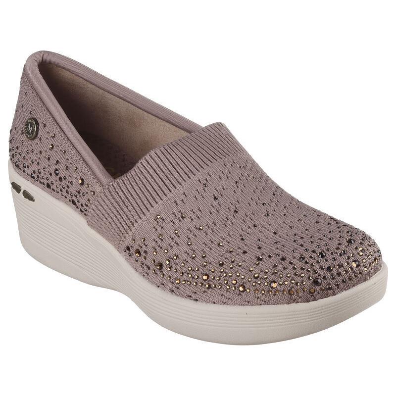 Womens Skechers Martha: Pier-lite-reflection Mocha Mesh Shoes