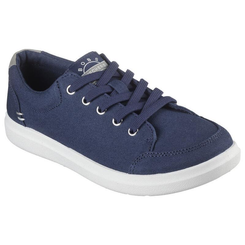 Womens Skechers Bobs D`vine -subtle Joy Navy Canvas Shoes - Blue