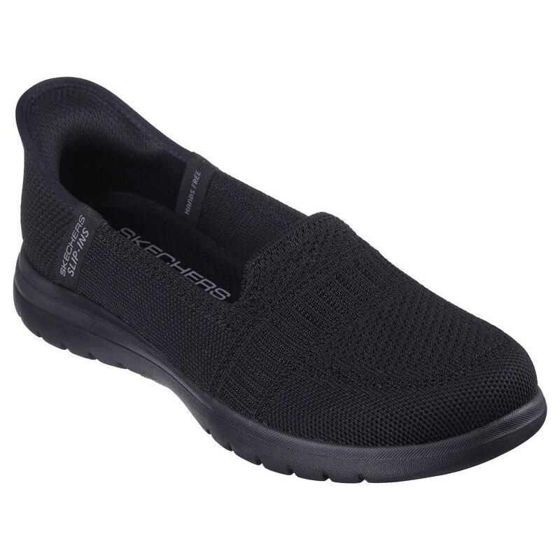 Womens Skechers Slip-ins: On-the-go Flex-camellia Black Mesh Shoes - Black