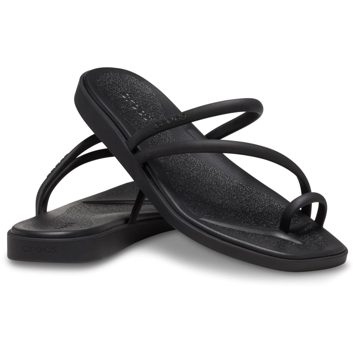 Woman`s Sandals Crocs Miami Toe Loop Sandal Black