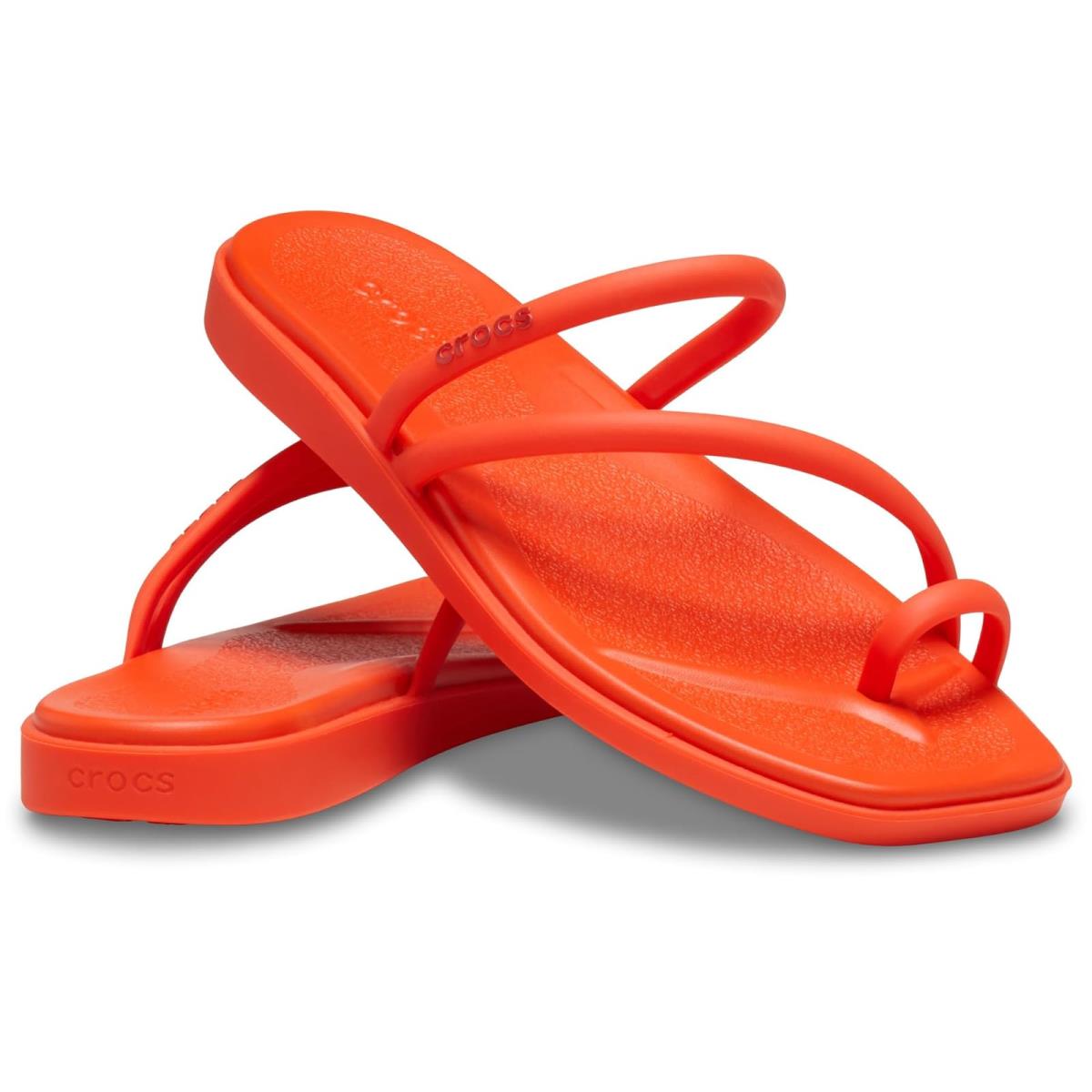 Woman`s Sandals Crocs Miami Toe Loop Sandal Lava