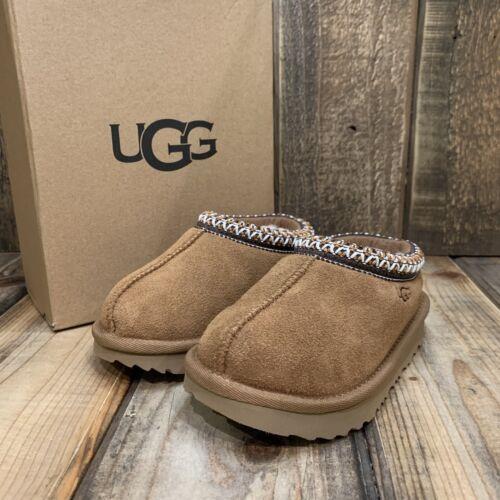 Ugg Tasman II Toddler Bootie Slipper Shoe Chestnut Suede Size US 9 Toddler EU 26