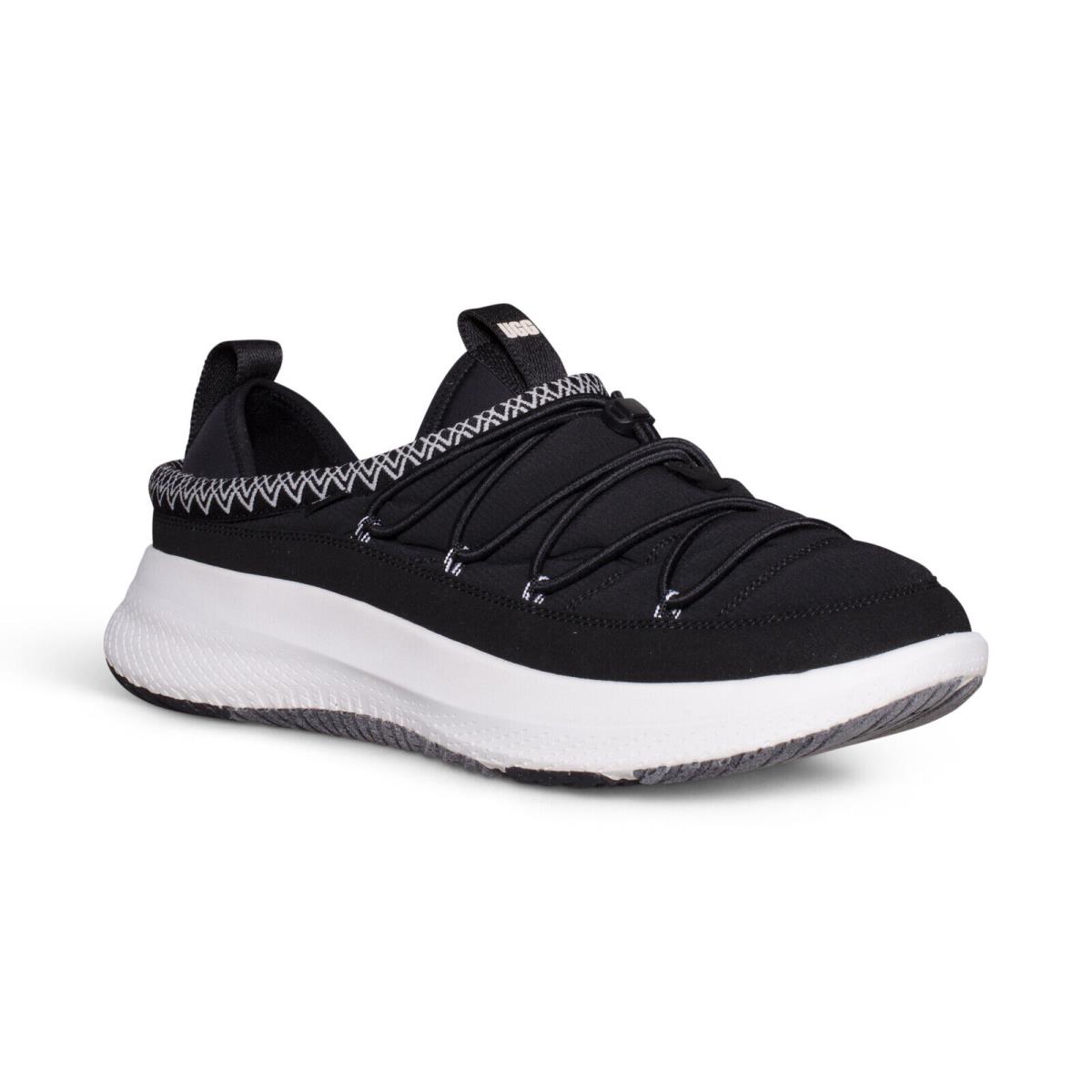 Ugg CA78 Tasman Black White Textile Straps Sneakers Men`s Shoes Size US 10 - Black White