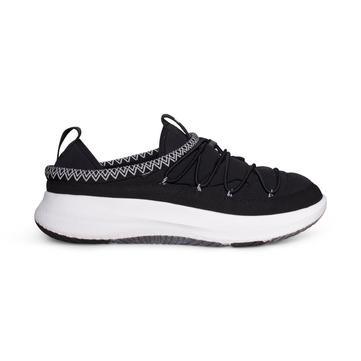 Ugg CA78 Tasman Black White Textile Straps Sneakers Men`s Shoes Size US 10 - Black White