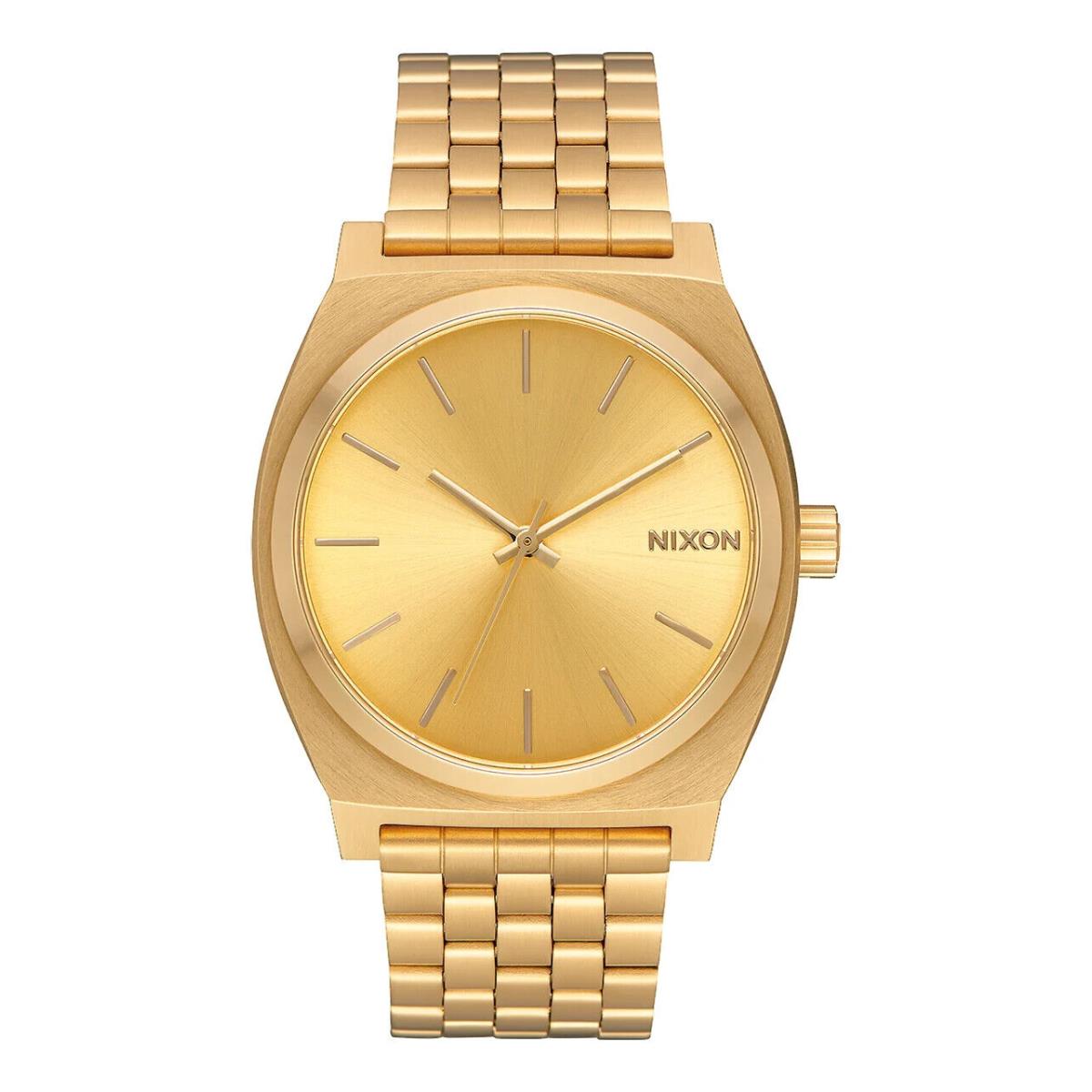 Nixon Men`s Watch Time Teller Watch All Gold