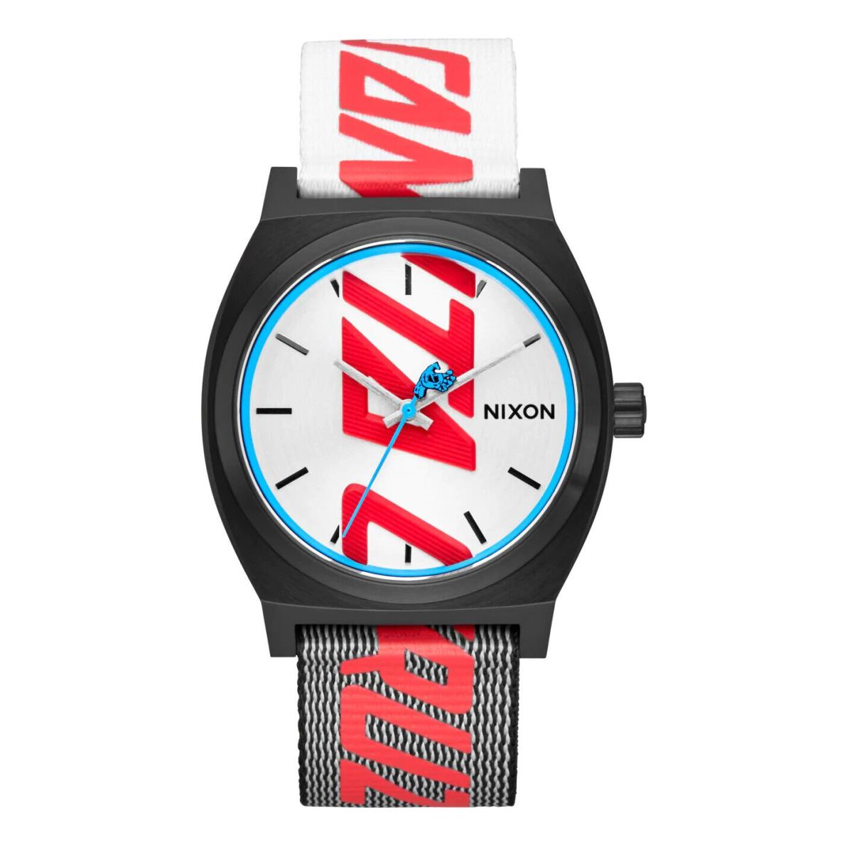 Nixon x Santa Cruz Time Teller - Black / Silver - Watch