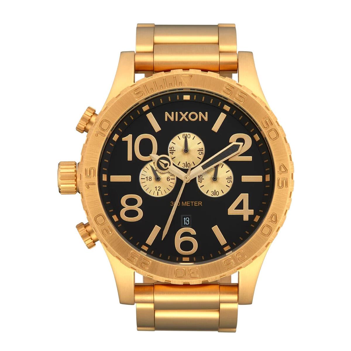Nixon 51-30 Chrono Watch All Gold Black