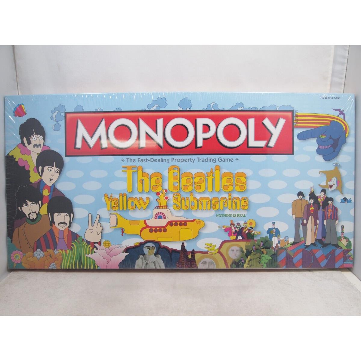 The Beatles Yellow Submarine Monopoly Board Game Rare