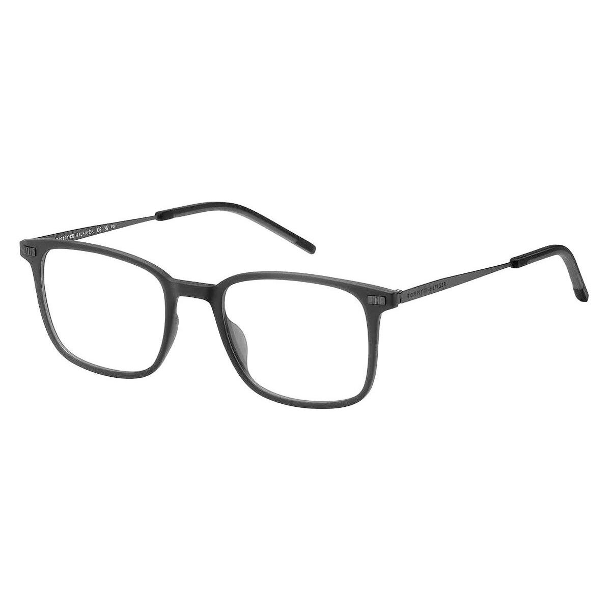 Tommy Hilfiger Thf Eyeglasses Men Matte Gray 50mm - Frame: Matte Gray, Lens: Demo
