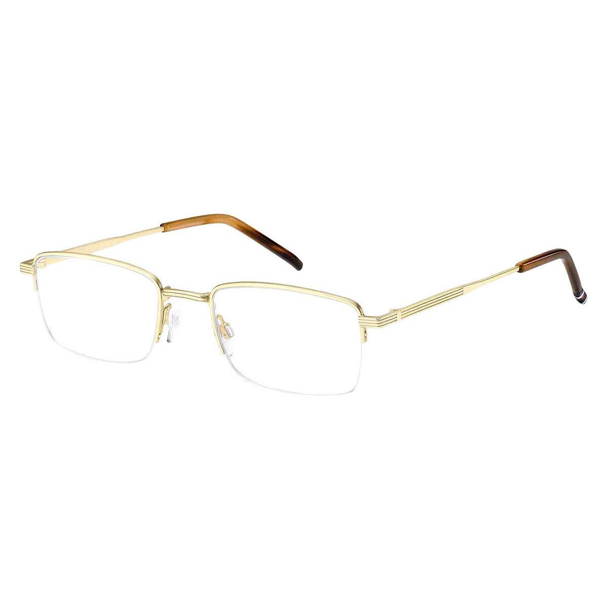 Tommy Hilfiger Thf Eyeglasses Men Matte Light Gold 52mm - Frame: Matte Light Gold, Lens: Demo