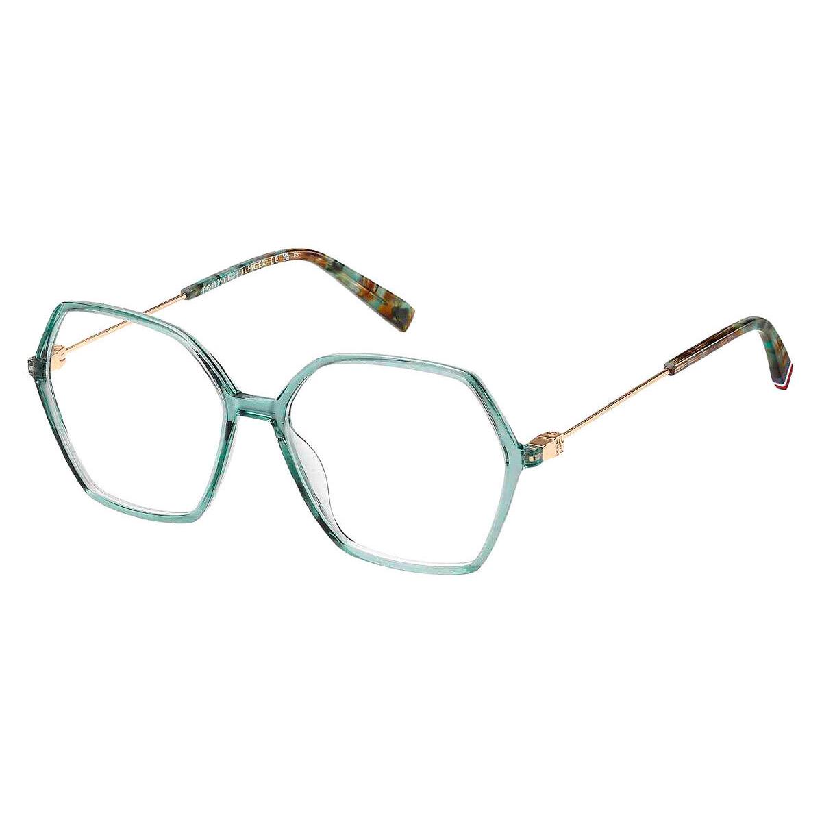 Tommy Hilfiger Thf Eyeglasses Women Green 55mm - Frame: Green, Lens: Demo