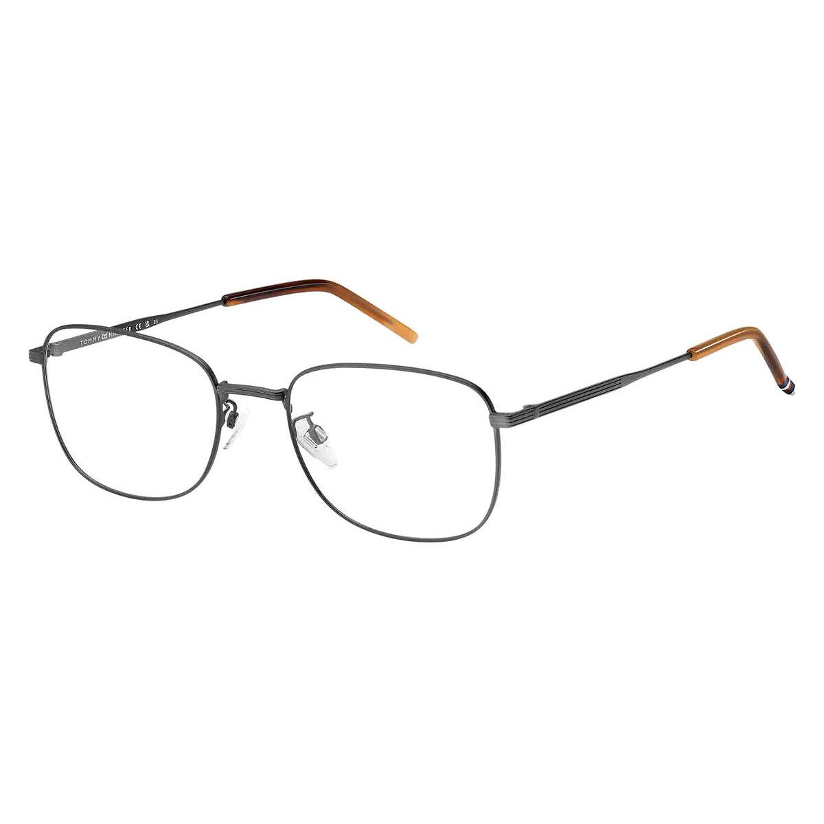 Tommy Hilfiger Thf Eyeglasses Men Matte Ruthenium Black 57mm