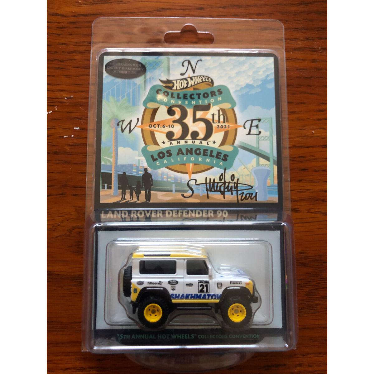 Hot Wheels Convention Land Rover Defender Dinner Signed Dmitriy Shakhmatov 493