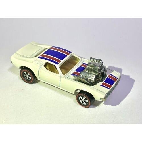 Custom Made Hot Wheels Roger Dodger Redline - Race White 1 Of A Kind