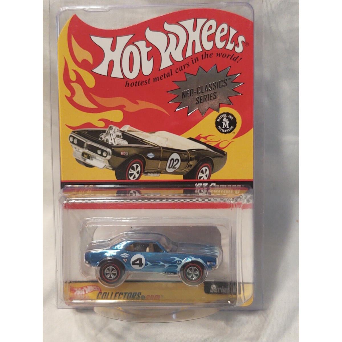 Hot Wheels `67 Camaro Rlc Car Neo-classics Series 3 Blue Redlines
