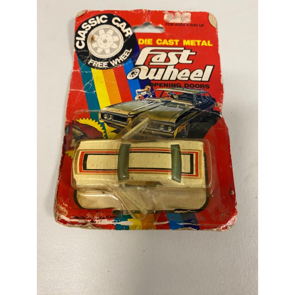 Vintage Die Cast Mustang in Package Nos Rare Fast Wheel 1970`s