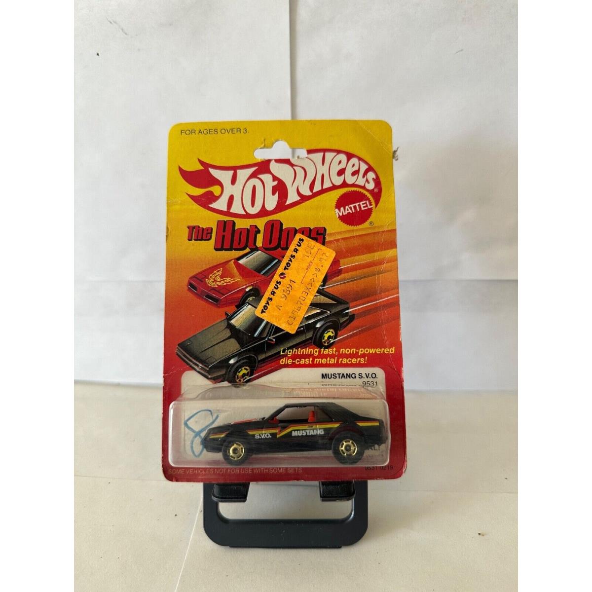 Vintage 1982 Hot Wheels The Hot Ones Turbo Mustang S. V.o. 9531 P51