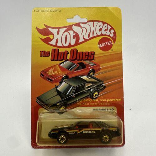 1982 Hot Wheels Gold No 9531 Black Mustang Svo The Hot Ones with Protector