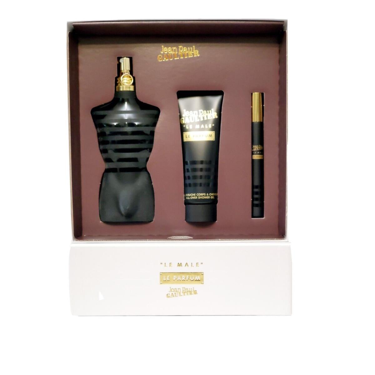 Jean Paul Gaultier LE Parfum 3PC Gift Set 4.2OZ Edp Intense Spray