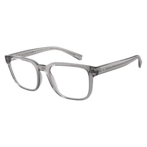 Armani Exchange AX3071F Eyeglasses Shiny Transparent Gray