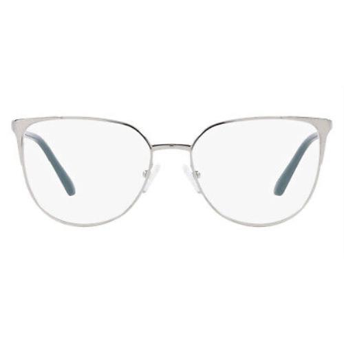 Armani Exchange AX1058 Eyeglasses Shiny Silver Cat Eye 54mm