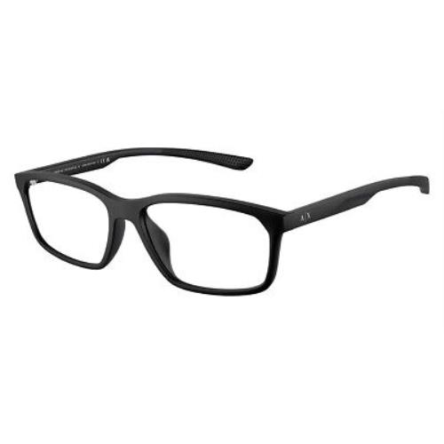 Armani Exchange AX3108U Eyeglasses Men Matte Black 56mm
