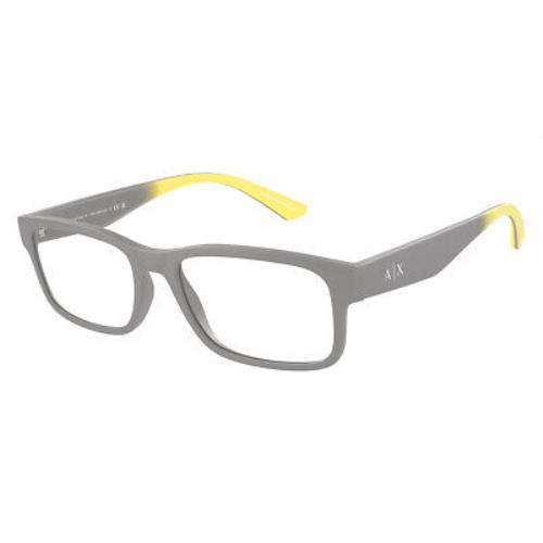 Armani Exchange AX3106F Eyeglasses Matte Gray/gray Gradient Yellow