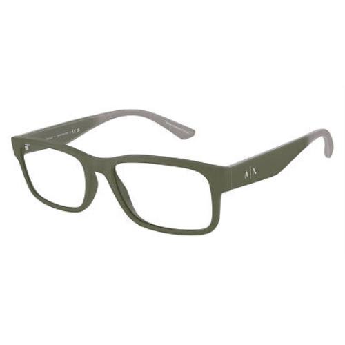 Armani Exchange AX3106F Eyeglasses Matte Green/green Gradient Gray