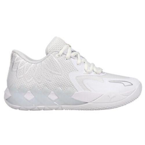 Puma Mb1 Lo Basketball Youth Mb1 Lo Basketball Youth Boys White Sneakers Athletic Shoes 37736804