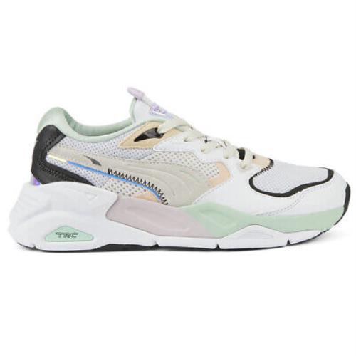 Puma Trc Mira Dimensions Lace Up Womens Green White Sneakers Casual Shoes 3859