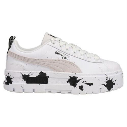 Puma Maze Paint Splash Platform Womens White Sneakers Casual Shoes 387143-02