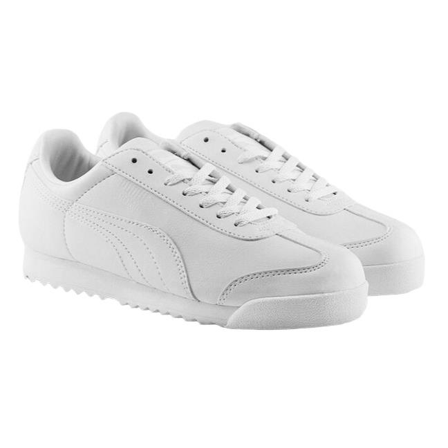 Puma Boys White Shoe Roma Basic Jr+ 354259 14J