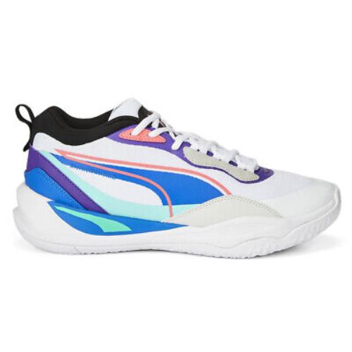 Puma Playmaker Pro Basketball Mens White Sneakers Athletic Shoes 37757218