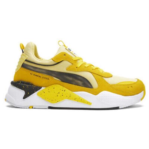 Puma Poke X Rsx Lace Up Mens Yellow Sneakers Casual Shoes 38954101