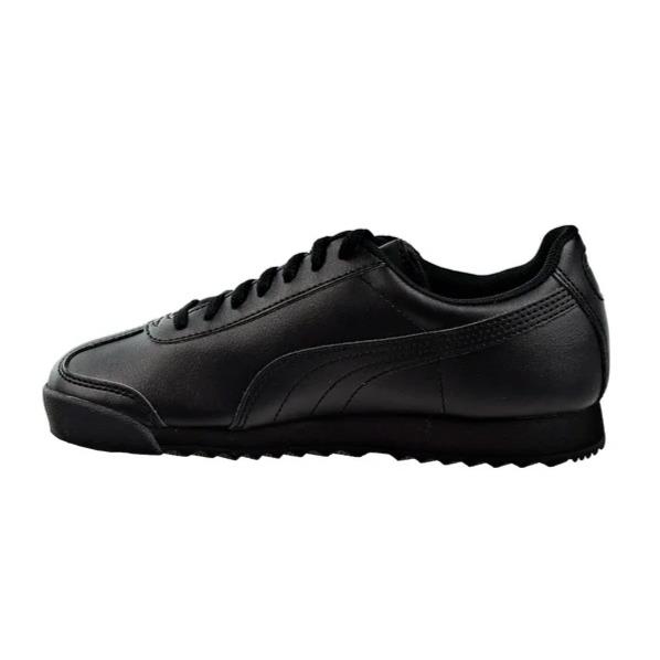 Puma Boys Black Shoe Roma Basic Jr+ 354259 12J - Black