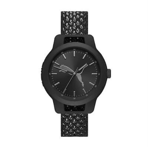 Puma Men Reset V1 Nylon Watch Color: Black/black Model: P5058