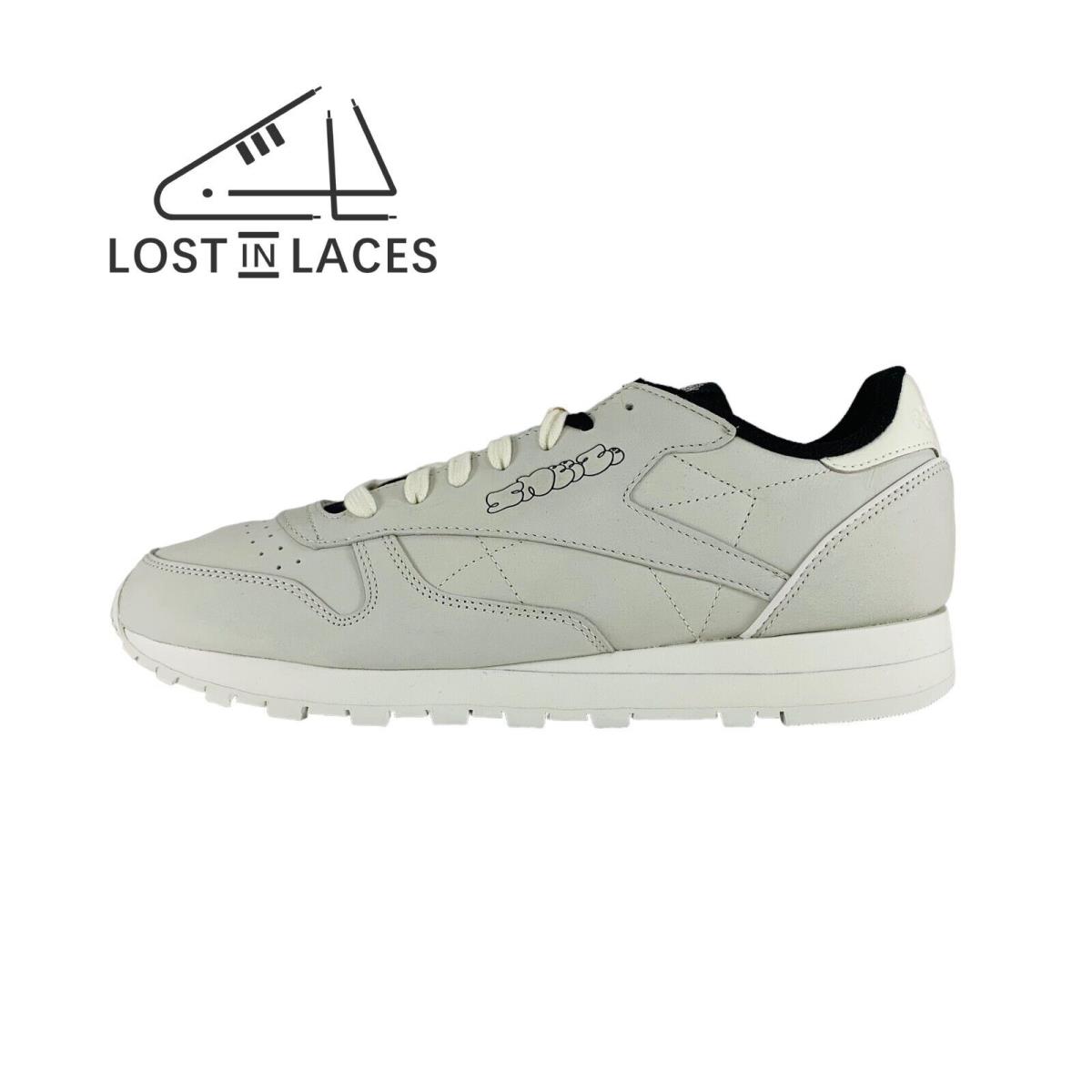 Reebok Classic Leather x Sneeze Sneakers White Black Men`s Shoes IE9215