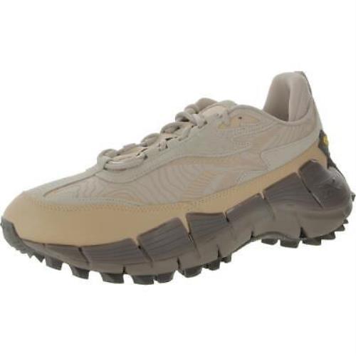 Reebok Mens Zig Kinetica 2.5 Edge Beige Running Shoes 12 Medium D Bhfo 6350