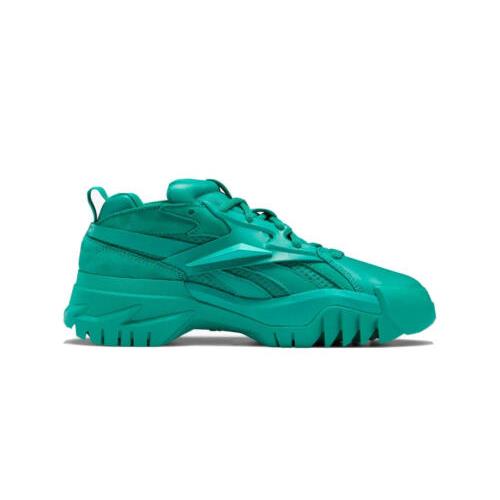 Reebok Women`s Club C Cardi B V2 Leather Emerald Green Shoes GY7213 Size 6