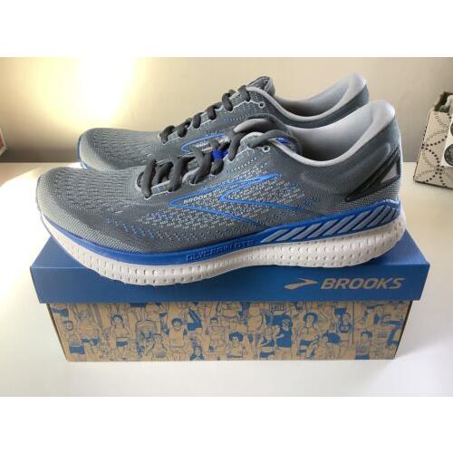 Brooks Glycerin Gts 19 Men s Running Shoes - Gray/blue - Sz 11 Wide 2E