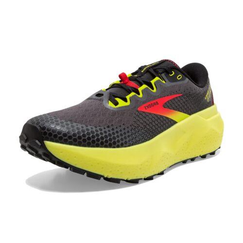 Brooks Men s Caldera 6 Trail Running Shoe - Black/fiery Red/blazing Yellow