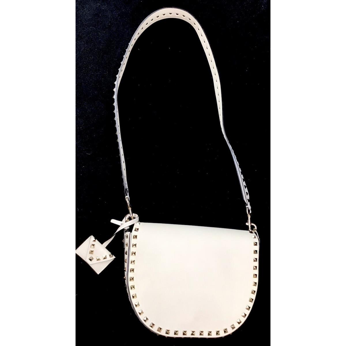 Valentino Garavani Leather Studded Hangbag S258