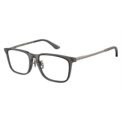 Giorgio Armani AR7249F Eyeglasses Transparent Gray/antique Gunmetal
