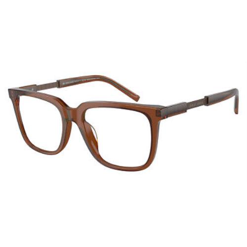 Giorgio Armani AR7252U Eyeglasses Transparent Brown/matte Bronze