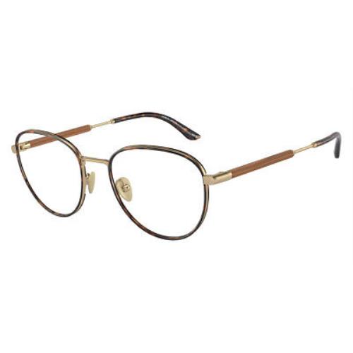 Giorgio Armani AR5137J Eyeglasses Men Matte Pale Gold 50mm