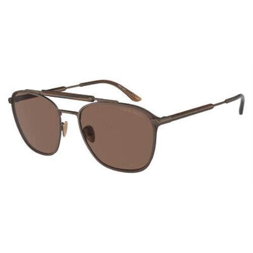 Giorgio Armani AR6149 Sunglasses Matte Bronze / Dark Brown