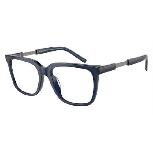 Giorgio Armani AR7252U Eyeglasses Transparent Blue/matte Gunmetal