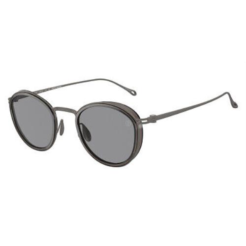 Giorgio Armani AR6148T Sunglasses Transparent Gray/matte Gunmetal / Dark Gray